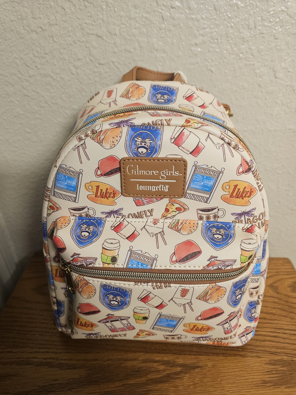 Loungefly Gilmore Girls All-Over Print Mini Backpack